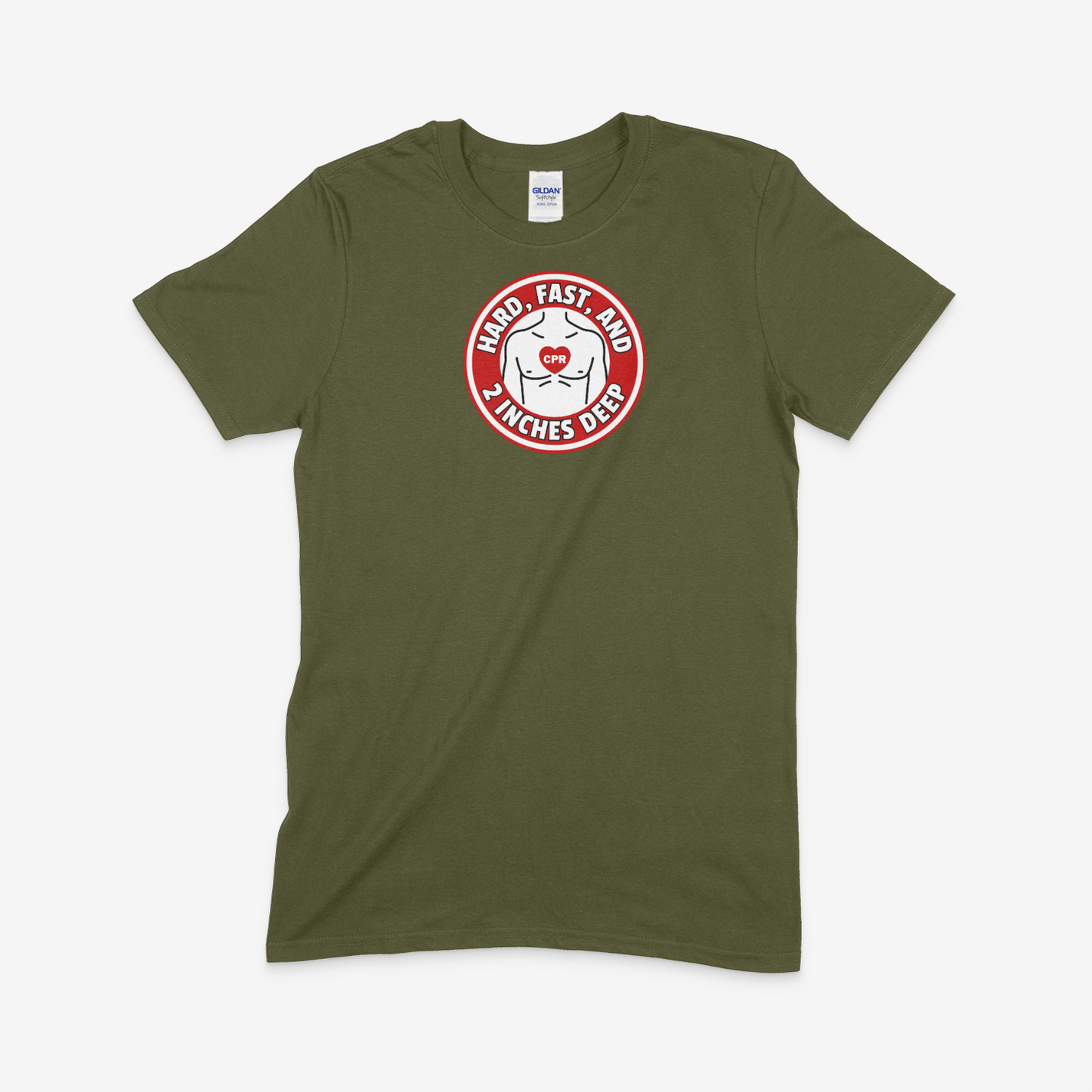 $14.99 T-SHIRT PRINTED IN THE USA (CPR/WHITE)