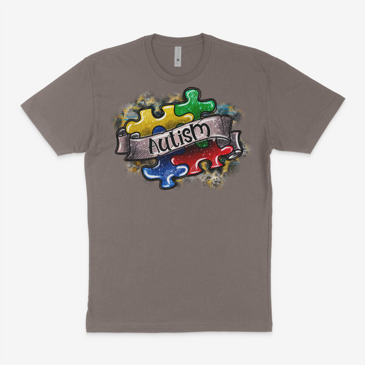 Autism Awareness Puzzle Piece Short Sleeve T-Shirt