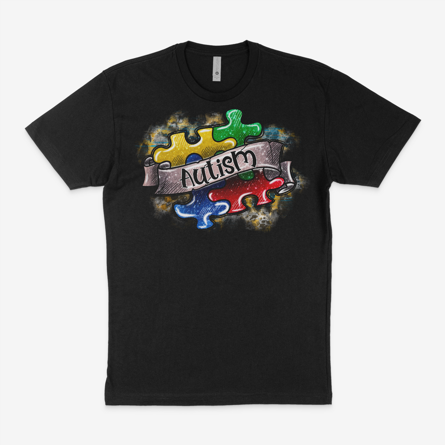 Autism Awareness Puzzle Piece Short Sleeve T-Shirt