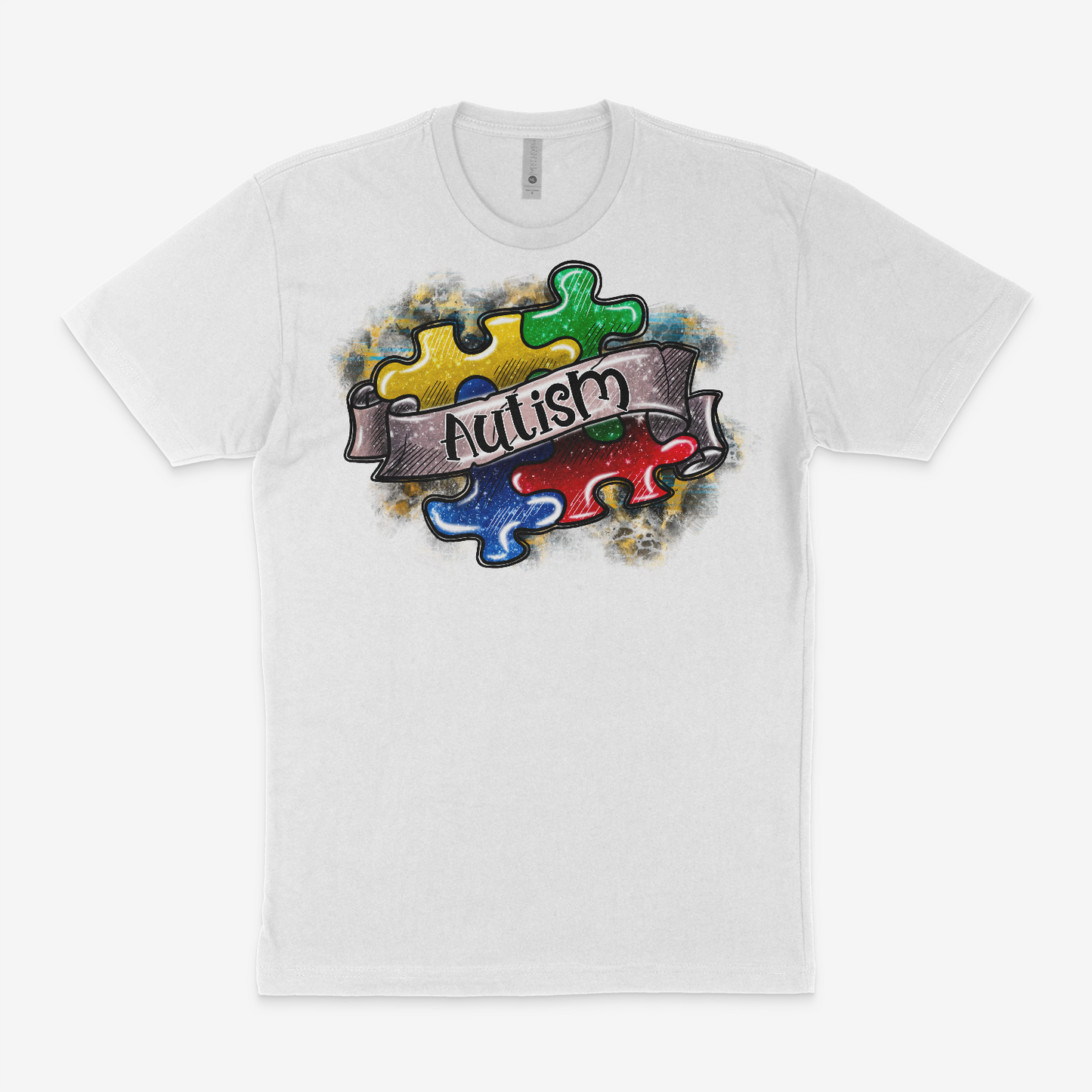 Autism Awareness Puzzle Piece Short Sleeve T-Shirt