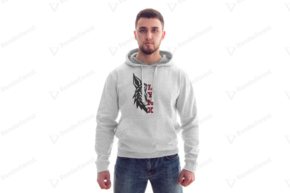 Mens Lynx Hooded Sweatshirt