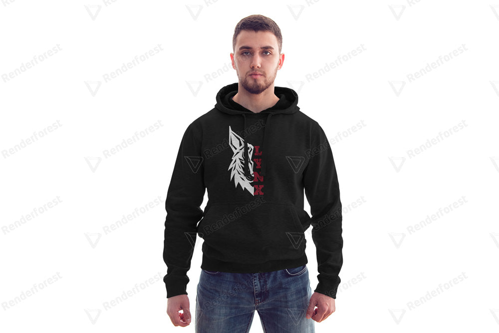 Mens Lynx Hooded Sweatshirt