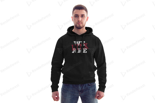 Mens We Are Hooded Sweatshirt